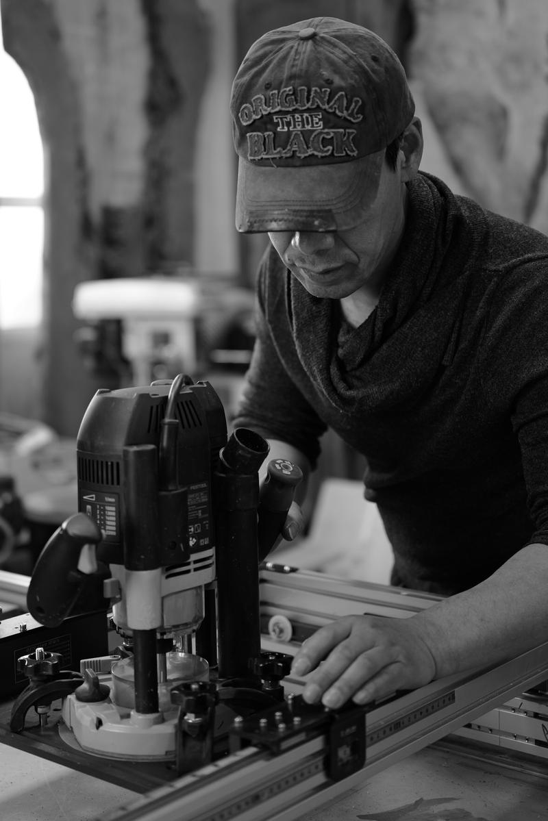 작가 작업 모습